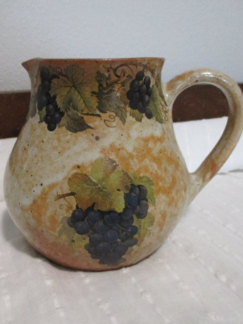 Vtg small rustic pitcher